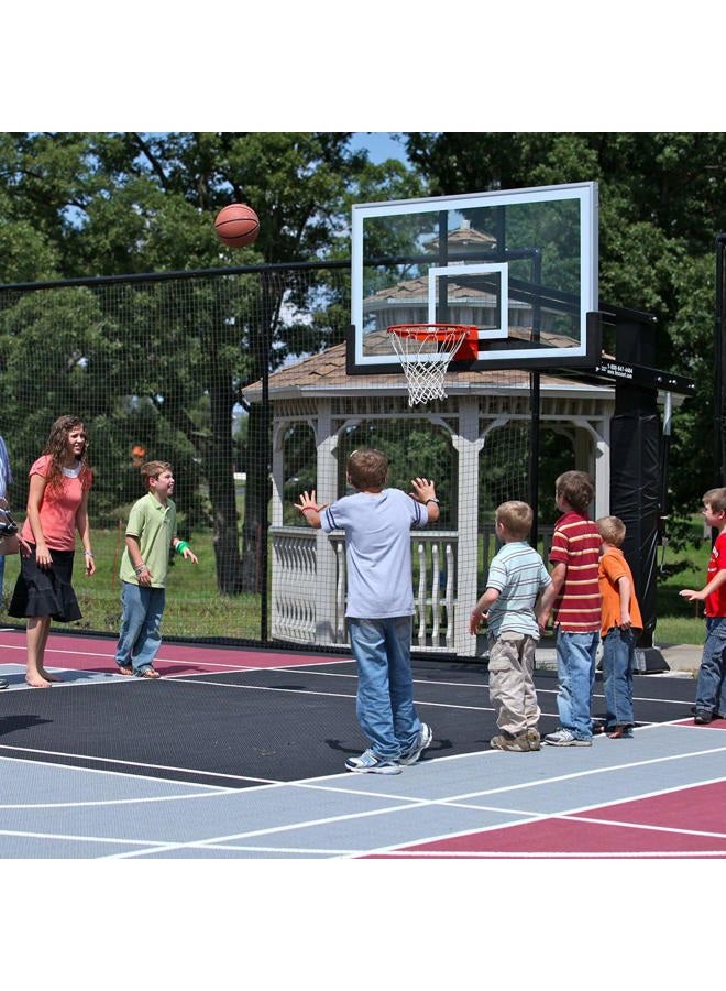 ProSlam Pro Slam Professional 180º Heavy Duty Breakaway Basketball Rim，18 inch Single Spring Flex Rim Goal Replacement Fits 5"x5", 5"x4", 4"x3"，5"x3" Hole Pattern Backboard - Image 5