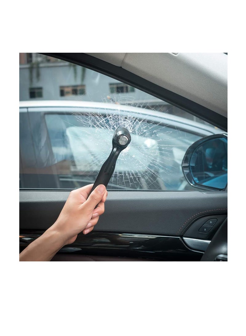SYOSI Car Safety Hammer, Car Glass Breaker Hammer with Smooth Safety Belt Cutter, 3-in-1 Emergency Escape Tool for Car Survival Life Saving - Image 4