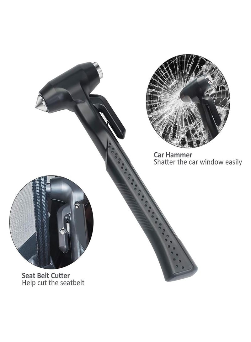 SYOSI Car Safety Hammer, Car Glass Breaker Hammer with Smooth Safety Belt Cutter, 3-in-1 Emergency Escape Tool for Car Survival Life Saving - Image 2