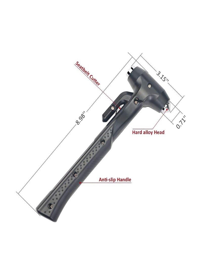 SYOSI Car Safety Hammer, Car Glass Breaker Hammer with Smooth Safety Belt Cutter, 3-in-1 Emergency Escape Tool for Car Survival Life Saving - Image 5