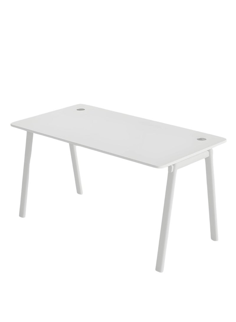 WORKSPACE Gaming Home Office Desk: Executive Design, 120x70cm, Black & White, Ergonomic Computer Workstation for Gamers and Professionals (White) - Image 1