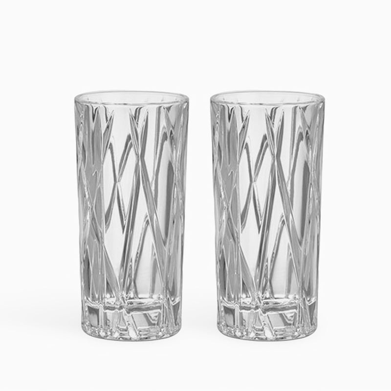 Orrefors City Shot Glasses with Heavy Base (Set of 2) - 1.7 Fl. Oz., Asymmetric Design - Crystal, Glassware for Spirits & Shots, Serving Tequila, Vodka, Whiskey, Dishwasher Safe - Image 1