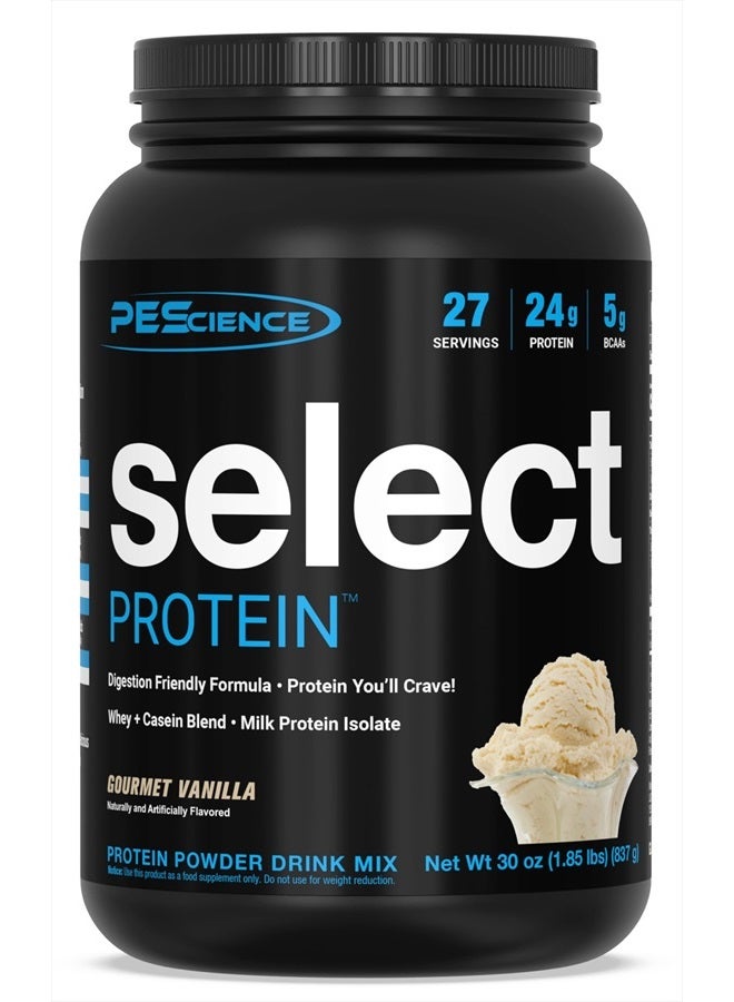 PEScience Select Low Carb Protein Powder, Gourmet Vanilla, 27 Serving, Keto Friendly and Gluten Free - Image 1