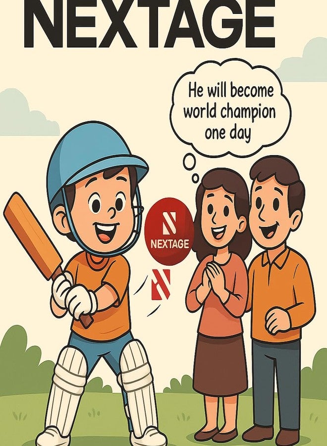 Nextage Kids Cricket Leg Guard | Mini Batting Pads for Boys (Age 5-6 Years) | Lightweight & Comfortable Protective Gear for Junior Players | Small Size Leg Pads for Beginner Cricketers - Image 3