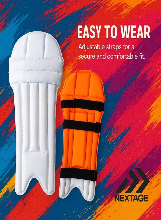 Nextage Kids Cricket Leg Guard | Mini Batting Pads for Boys (Age 5-6 Years) | Lightweight & Comfortable Protective Gear for Junior Players | Small Size Leg Pads for Beginner Cricketers - Image 5