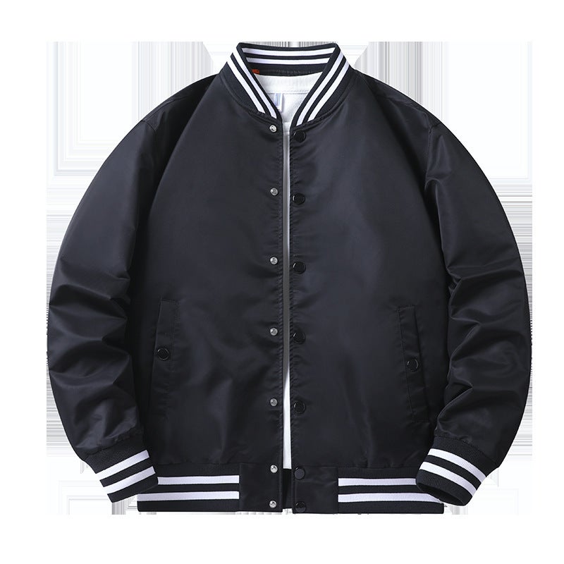 Color Baseball Uniform Men'S Spring & Fall American Bomber Jacket Men'S And Women'S Same Style Couple Jacket Trendy Work Jacket - Image 3