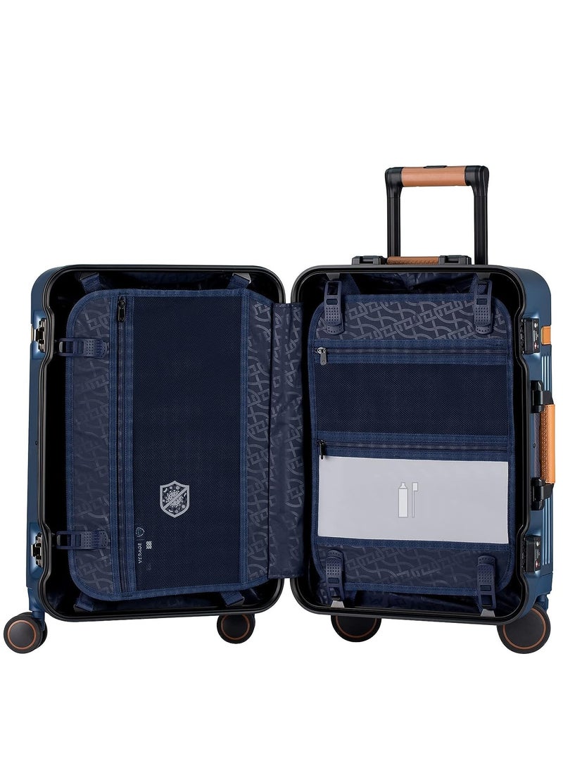 Verage  Aluminum Carry On 20 Inch Suitcase Hardside Spinner Luggage - Image 3