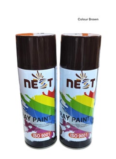 Nest "NEST BROWN Spray Paint - 400ml, Multipurpose, Fast Drying, High Gloss Finish  - Image 1