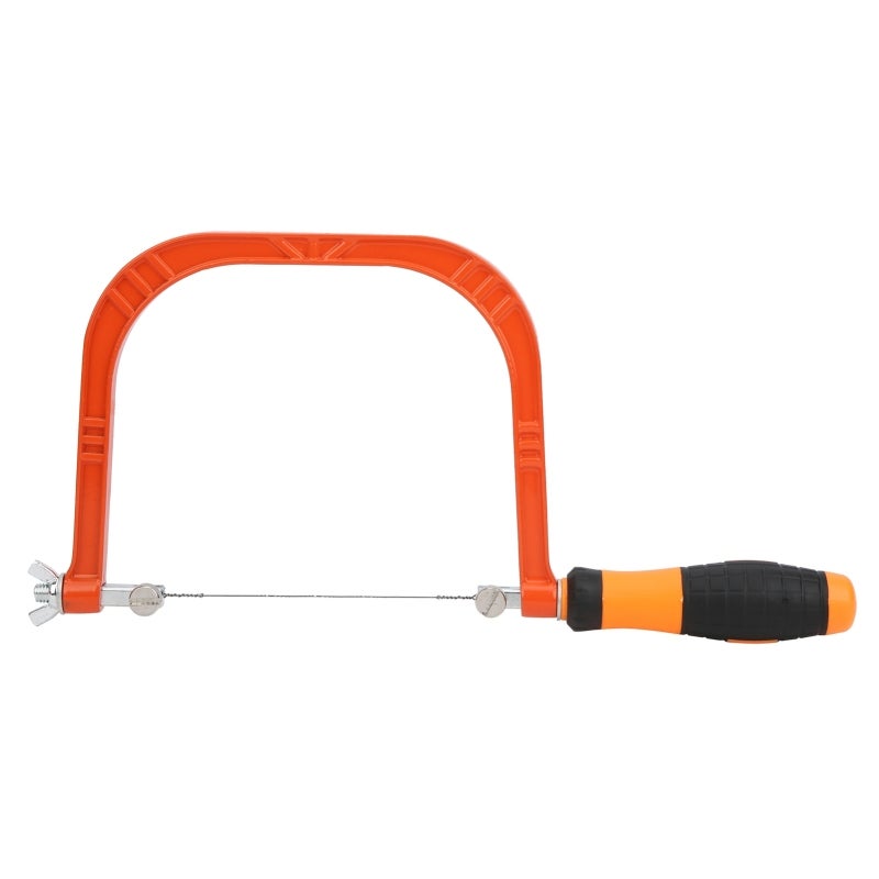 MYTEC Mini Coping Saw 310mm Aluminum Alloy Screw Lock Adjustment - Thickened Beam Corrosion-Resistant Cutting Tool for Woodworking - Image 3