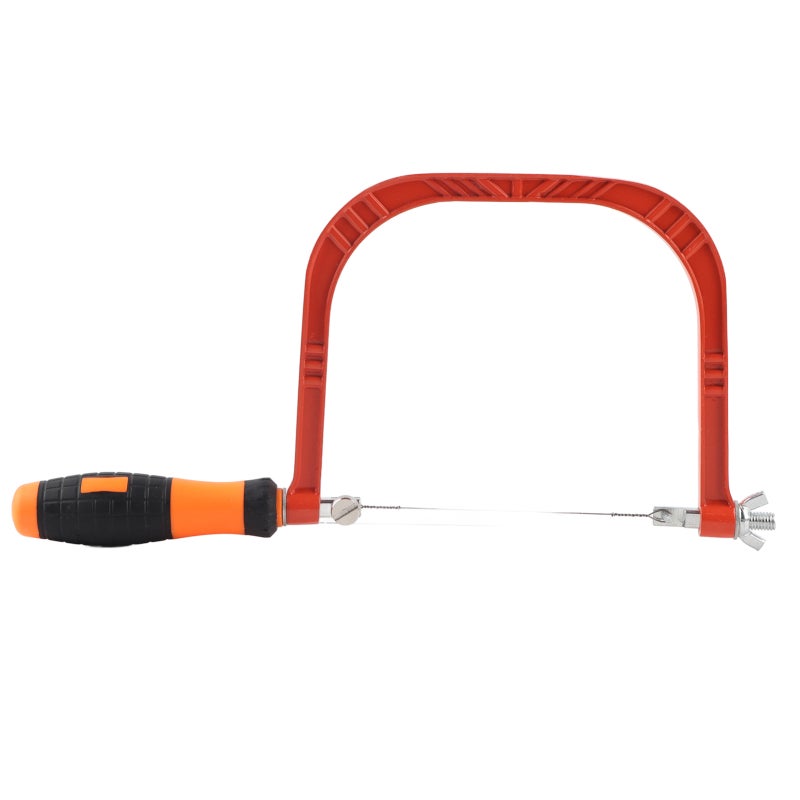 MYTEC Mini Coping Saw 310mm Aluminum Alloy Screw Lock Adjustment - Thickened Beam Corrosion-Resistant Cutting Tool for Woodworking - Image 1
