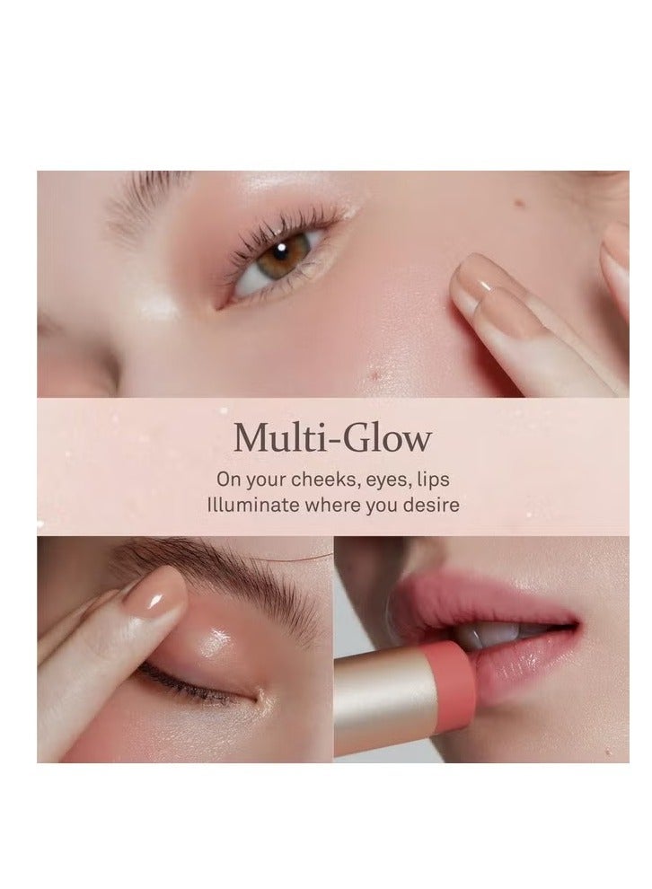 HINCE True Dimension Radiance Balm 10G Natural Shimmer Glow Face Highlighter Stick Glow Balm Korean Blush Transparent Color Skin Tone Slim Fitting Texture, Multi Makeup Stick (1, Tender Room, Tp003) - Image 3