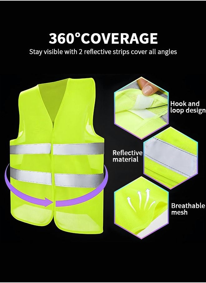 GROIC - Multifunctional Emergency Warning Triangle - Car Triangle Warning Sign Tripod with Reflective vest，Safety Signal Light, LED flood Light, Water-resistant, Shockproof,Portable - Image 1