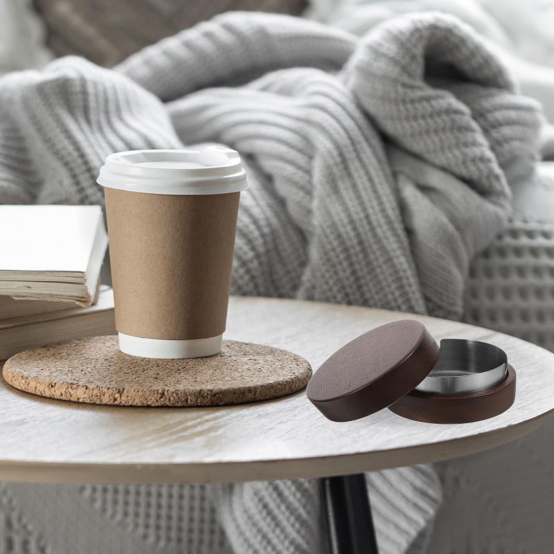 Stainless Steel Round Ashtray Indoor Cigarette Butt Holder for Home and Office Use - Image 5