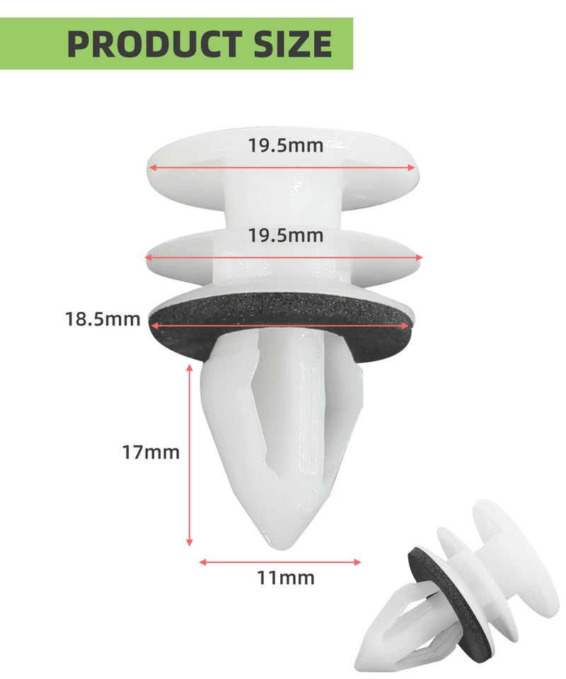 RACOONA 30PCS Door Trim Panel Retainer Clip,Door Trim Panel Clip,Car Accessories Door Trim Panel Upper Retainer,Car Push Retainer Clips Car Door Trim Clips,Replace 11519031 - Image 2