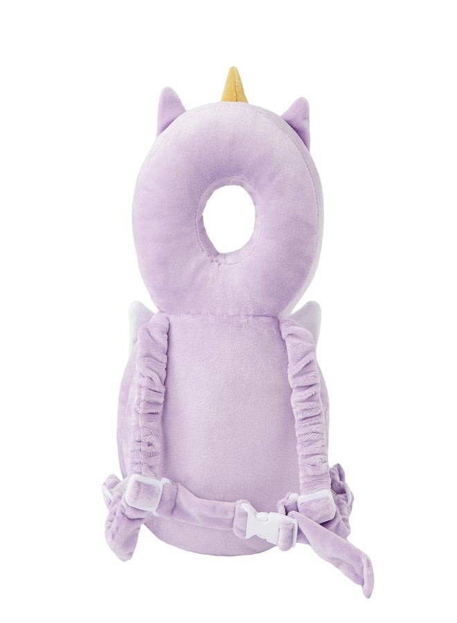 KingCheer Baby Back Potection Toddler Safety Protector Cushion Pad Toddler Backpack for Crawling Walking Adjustable Toddlers Back Safety Pad for Boys and Girls(Unicorn) - Image 3