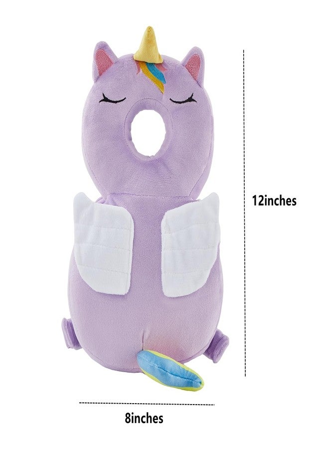 KingCheer Baby Back Potection Toddler Safety Protector Cushion Pad Toddler Backpack for Crawling Walking Adjustable Toddlers Back Safety Pad for Boys and Girls(Unicorn) - Image 2