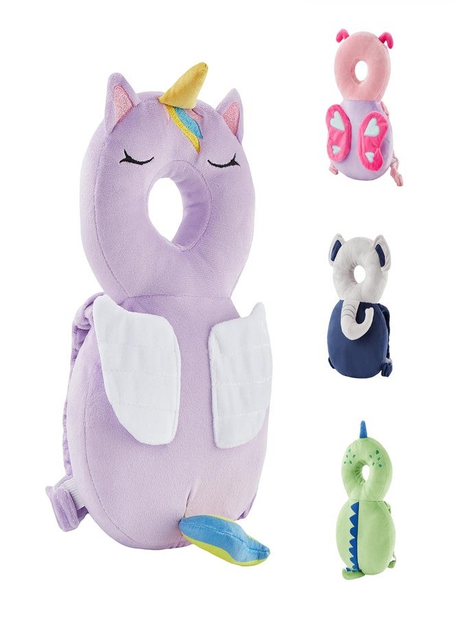 KingCheer Baby Back Potection Toddler Safety Protector Cushion Pad Toddler Backpack for Crawling Walking Adjustable Toddlers Back Safety Pad for Boys and Girls(Unicorn) - Image 1