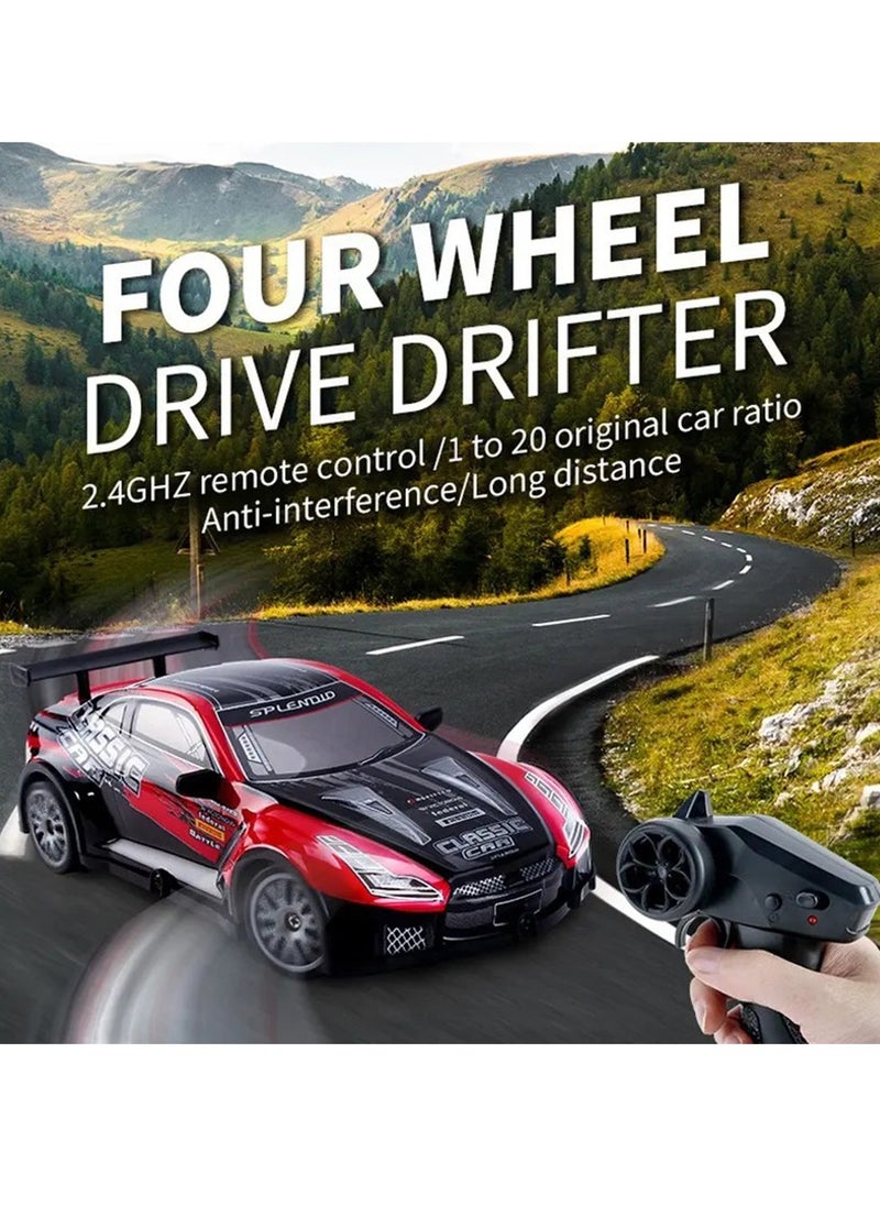 BlueFire - 1:20 Scale High-Speed RC Drift Car – 2.4GHz Remote Control Racing Car with LED Lights, 4WD, Rechargeable Battery, ABS Shell, Rubber & Drift Tires – Fun Toy for Kids & Adults (15 km/h, 25m Range) - Image 1