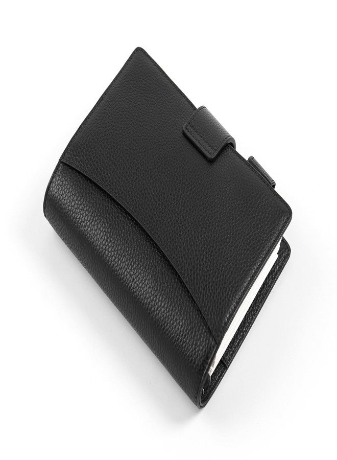 Moterm Personal Elite Rings Planner - Genuine Leather Binder Organizer without Big Back Pocket (Pebbled-Black, 25mm Ring) - Image 5