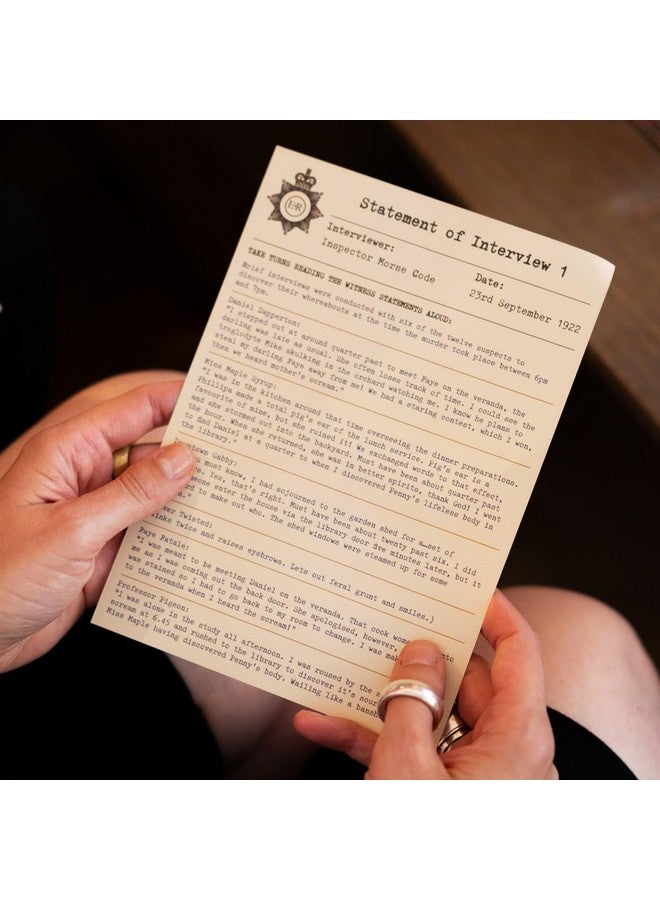 Talking Tables Reusable Murder Mystery at The Manor After Dinner Party Game Kit for Adults, Host Your Own Games Night Scottish Highland Theme, 3 Alternative Endings Fun Idea, New Year - Image 2