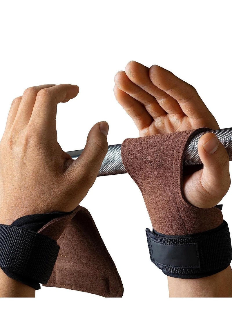 TRASSLE Weight Lifting Wrist Hooks Straps, Workout Wrist Wraps with Dual-Layer Oxford Leather, Enhanced Grip for Optimal Hand and Wrist Protection, Gym Lifting Straps for Deadlift and Powerlifting - Image 1