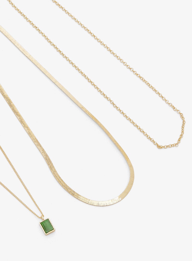 ايلا قلادات متدرجة مرصعة بالجواهر الرقيقة - Image 4