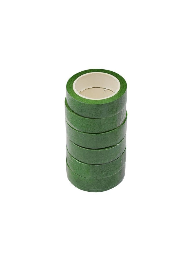 SEJASCOLLECTIONS | Set of 6 pcs | Green Tape for Flower Making - Floral Self Adhesive for Stem Wrap(9 Meter Each), Art & Craft -Versatile Flower Tape for Stunning Arrangements & Creative Projects. - Image 4