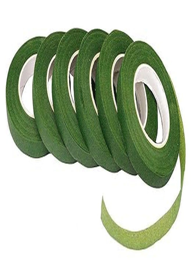 SEJASCOLLECTIONS | Set of 6 pcs | Green Tape for Flower Making - Floral Self Adhesive for Stem Wrap(9 Meter Each), Art & Craft -Versatile Flower Tape for Stunning Arrangements & Creative Projects. - Image 5