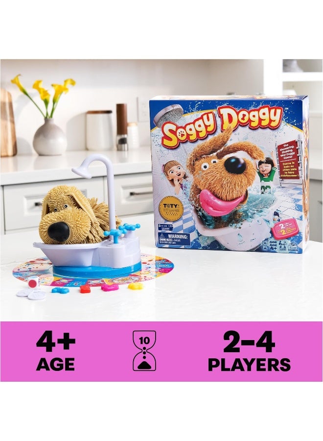 Spin Master Games Soggy Doggy, The Showering Shaking Wet Dog Award-Winning Kids Game Board Game for Family Night Fun Games for Kids Toys & Games, for Kids Ages 4 and Up - Image 3