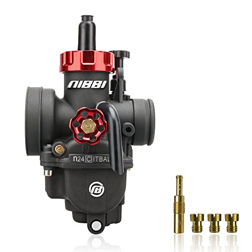 NIBBI PE24mm Carburetor 140cc-150cc Replacement High Performance with Carb Jets, Fit for 140cc-150cc YAMAHA Honda Apollo SSR TTR TAOTAO ATV Dirt Bike Pit Bike GY6 Motorcycle Scooter Moped - Image 1