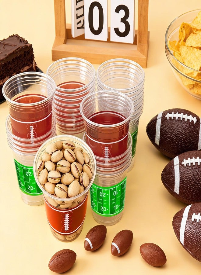 Labrostar Football Cups Football Party Decorations 50Pcs 16oz Disposable Game Cup Tailgate Events Drinkware Decorations for Football Party Supplies Touchdown Favors Football Birthday Party Decorations - Image 5