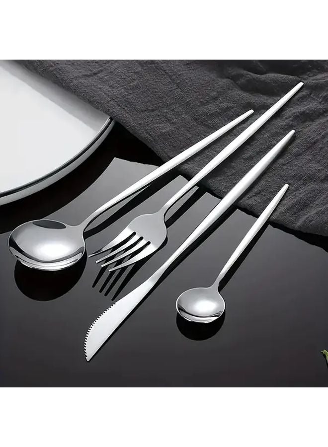 20pcs Stainless Steel Cutlery Set Forks Spoons Knives Dishwasher Safe - Image 4
