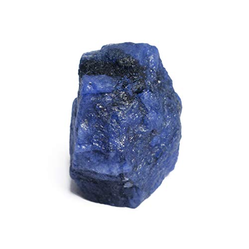 GEMHUB Genuine Blue Sapphire Gem 120.00 Ct Certified Natural Blue Sapphire, Uncut Rough Healing Crystal Sapphire - Image 1