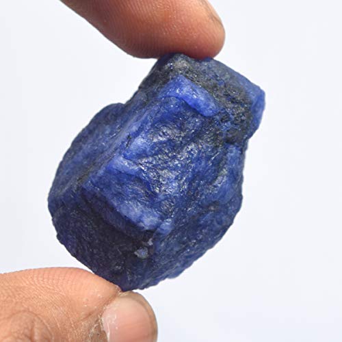 GEMHUB Genuine Blue Sapphire Gem 120.00 Ct Certified Natural Blue Sapphire, Uncut Rough Healing Crystal Sapphire - Image 3
