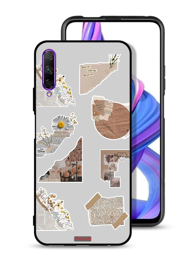 Tolwak Honor 9X Pro Protective Case Cover Pieces Of Paper Stickers - Image 1