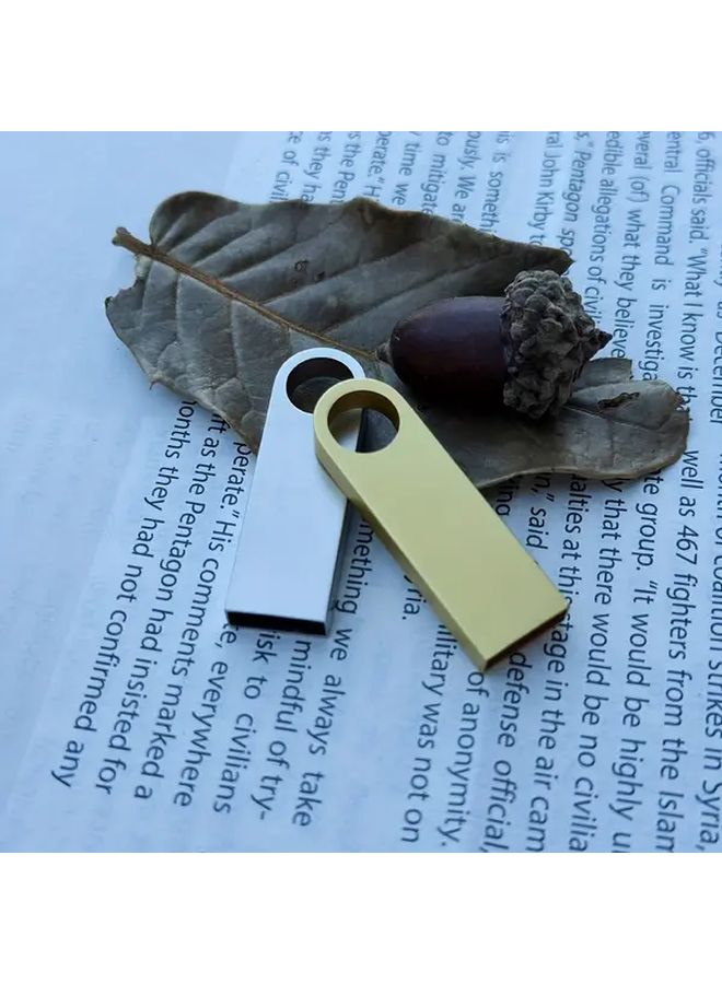 2Pcs USB Flash Drive Set 16GB Silver Gold Christmas Gift - Image 5