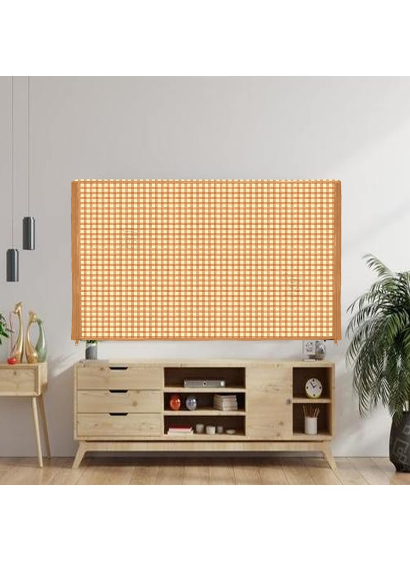 E-Retailer ERetailer Transparent LCDLED TV Protector Cover with Zipper Enclosure for 26 Inch Suitable for All Major Brand Model ColorBrown Size2553x17 Inches  - Image 1