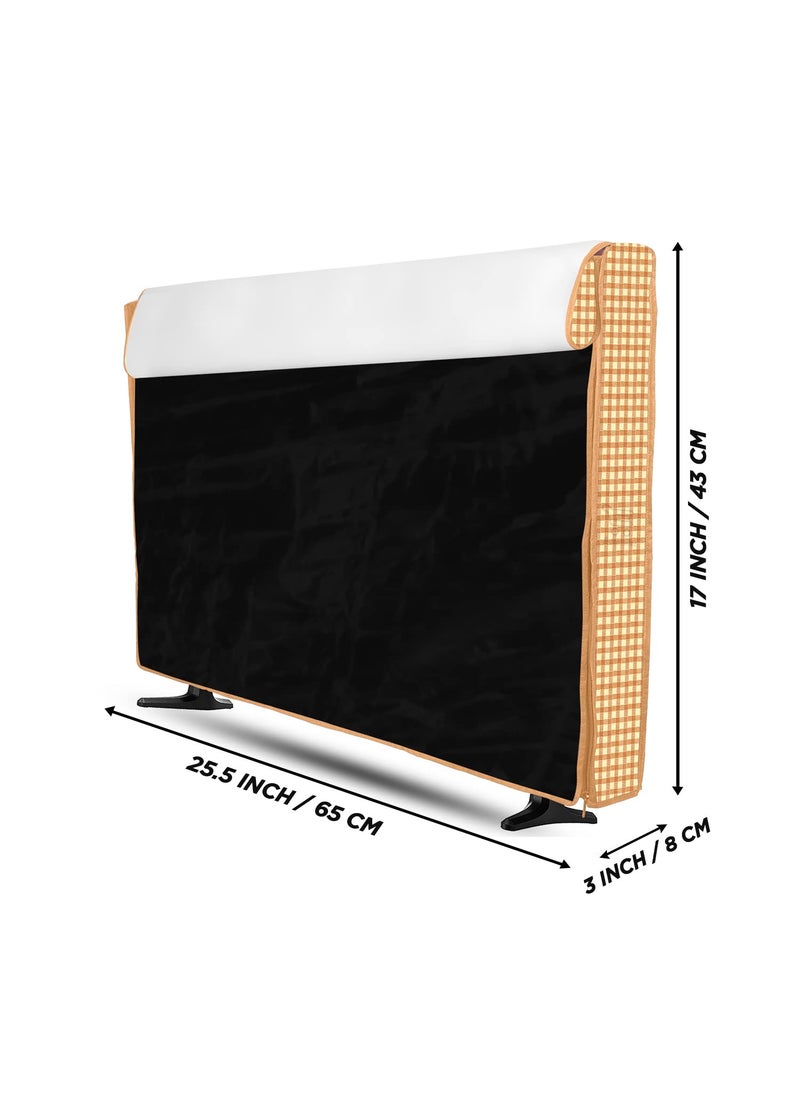 E-Retailer ERetailer Transparent LCDLED TV Protector Cover with Zipper Enclosure for 26 Inch Suitable for All Major Brand Model ColorBrown Size2553x17 Inches  - Image 3