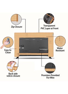 E-Retailer ERetailer Transparent LCDLED TV Protector Cover with Zipper Enclosure for 26 Inch Suitable for All Major Brand Model ColorBrown Size2553x17 Inches  - Image 5