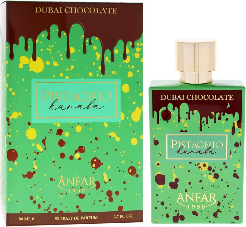 Anfar Pistachio Kunafa by Anfar 1950 – Luxury Unisex Perfume with Rich Chocolate, Pistachio, Amber Vanilla & Cardamom, 80ml Extrait De Parfum - Image 3