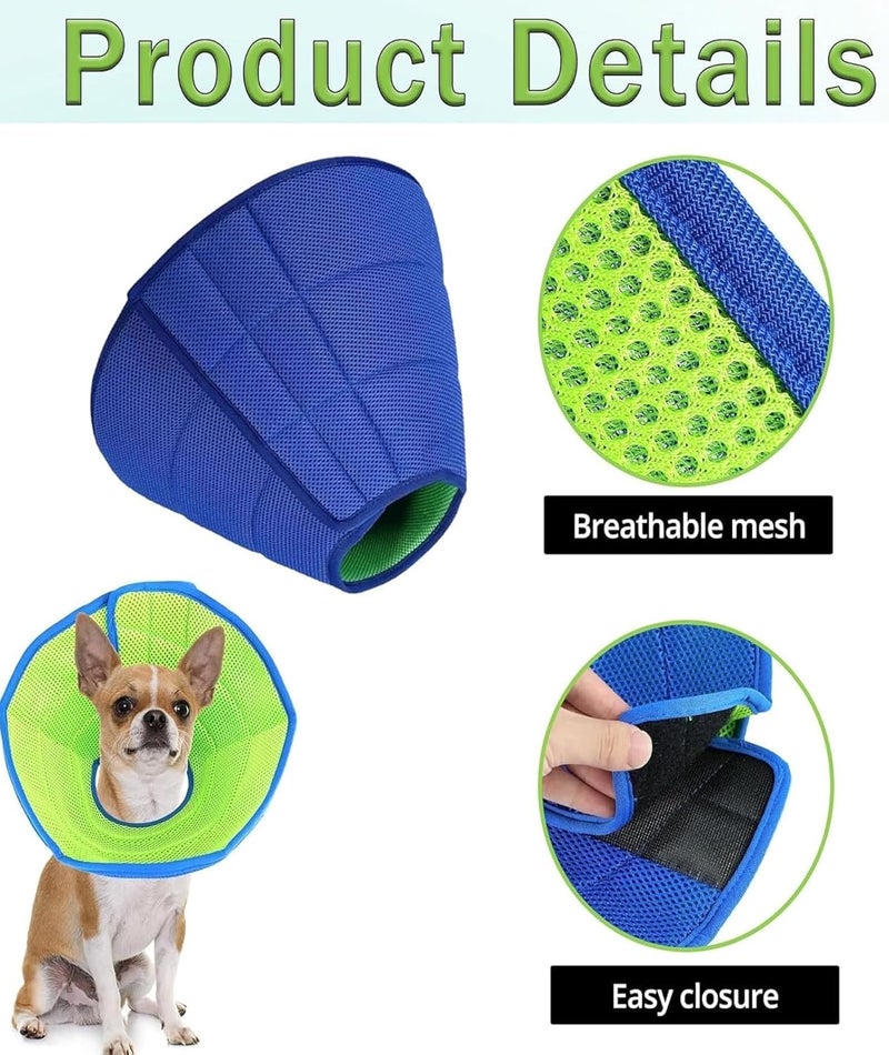 RupeeRise Dog Cone Collar, Adjustable Dog Cone for Medium Dogs to Prevent Licking and Biting, Comfortable Protective Collar for Pets Simple to Put On and Take Off - Image 2