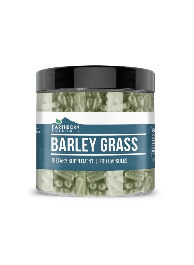 earthborn elements عشب الشعير من إيرث بورن إليمنتس 200 كبسولة، نقي وغير مخفف، بدون إضافات - Image 1