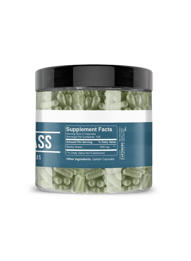 earthborn elements عشب الشعير من إيرث بورن إليمنتس 200 كبسولة، نقي وغير مخفف، بدون إضافات - Image 4