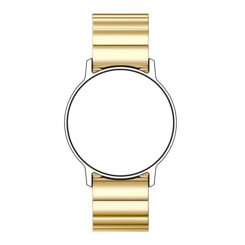 erorex 22Mm For Huawei Watch Gt2E Gt2 46Mm A Flat Buckle Stainless Steel Watch Band (Golden) - Image 4