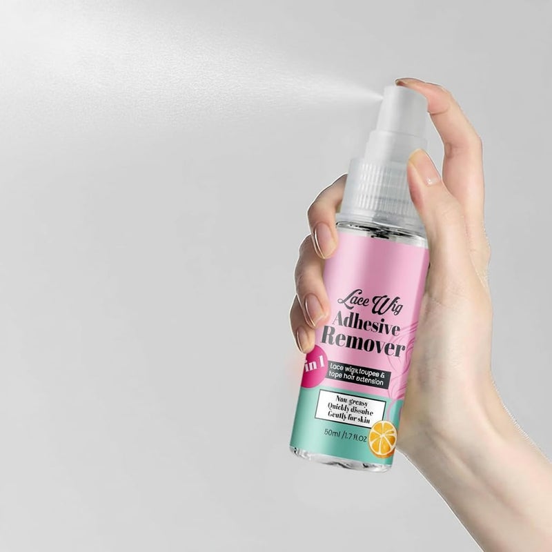 Wear resistant Tape-in Extension Remover Hair Glue Remover, Lace Remover Spray for Wigs, Gently Removes Adhesive and Glue, Non-Greasy, Easy to Clean, Fast Acting with Citrus Scent, No Harsh Solvents or Fumes Practical design alternatives - Image 2