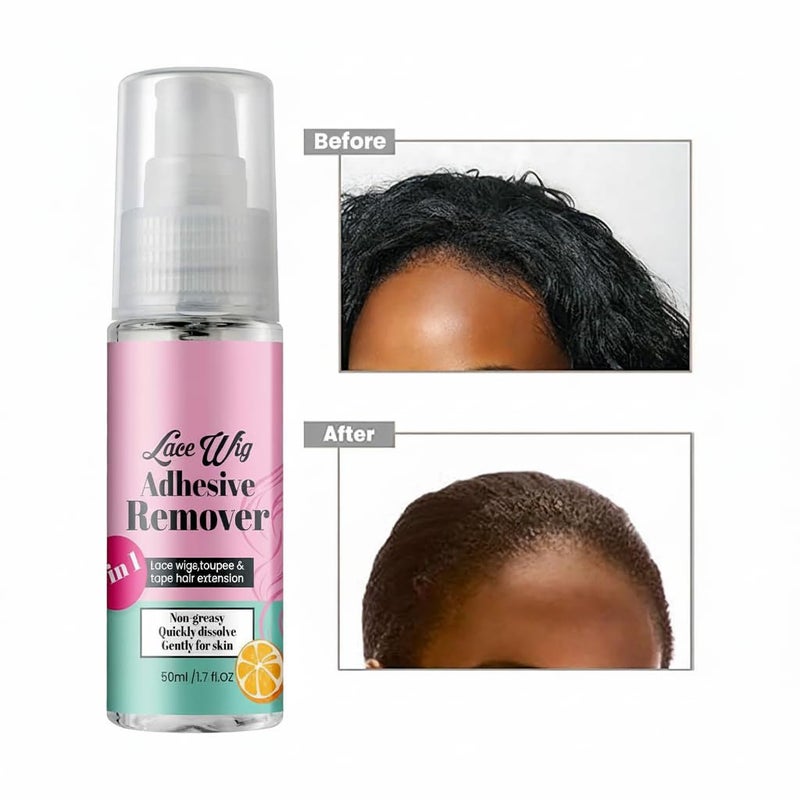 Wear resistant Tape-in Extension Remover Hair Glue Remover, Lace Remover Spray for Wigs, Gently Removes Adhesive and Glue, Non-Greasy, Easy to Clean, Fast Acting with Citrus Scent, No Harsh Solvents or Fumes Practical design alternatives - Image 3