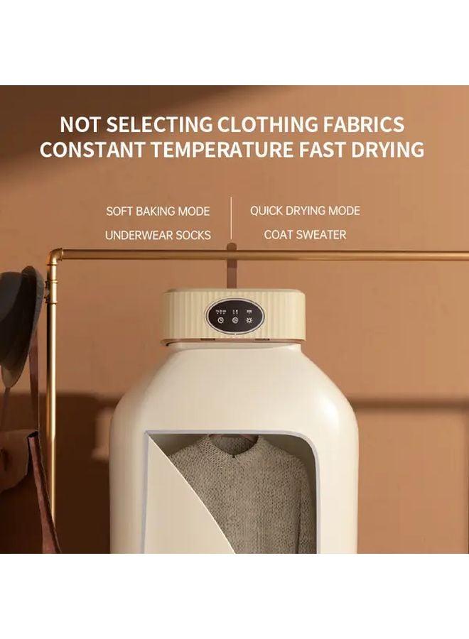 Pink Portable Balashov Clothes Dryer Compact Mini Machine With Timing Function - Image 5