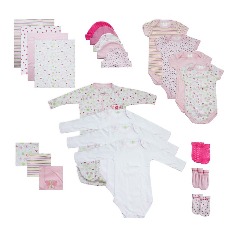 Spasilk Baby Essential 23 Piece Layette Set for Newborns and Infants 06 Months Pink Girl