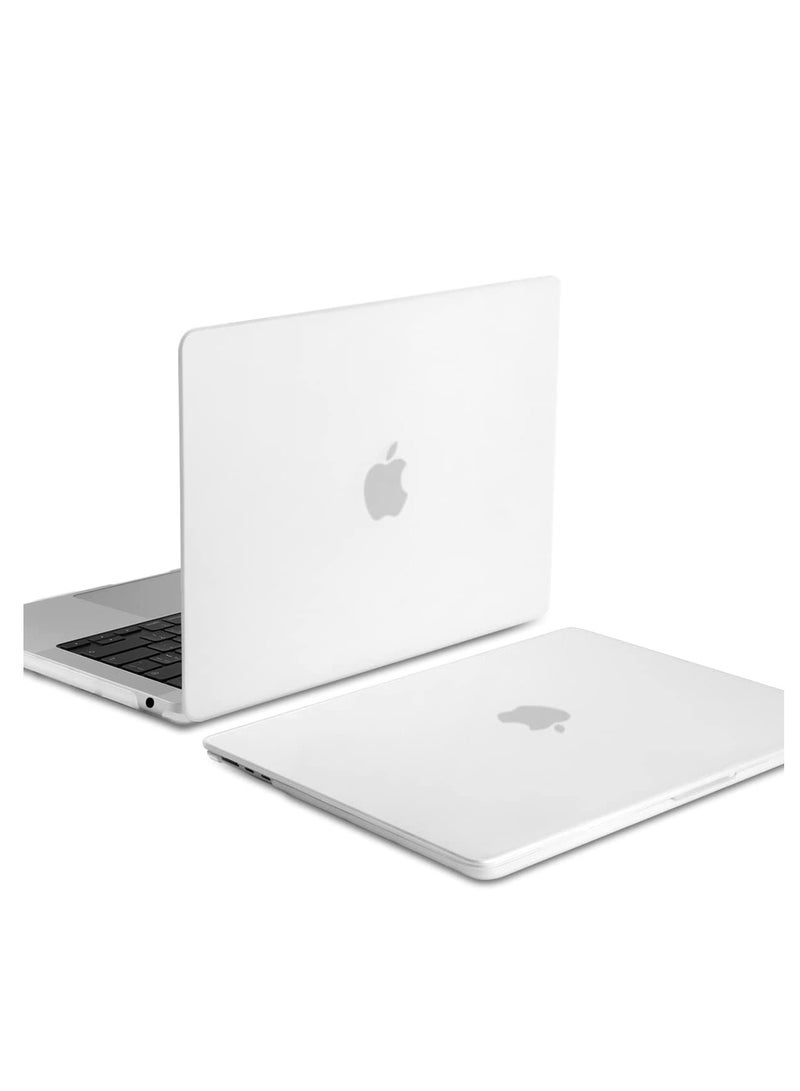 Plastic Hard Shell Case Compatible with MacBook Pro 14 inch Case 2025 2024 2023 2022 2021 M4 A3112 A3185 A3401 M3 A2918 A2992 M2 A2779 M1 A2442,Frosted Transparent - Image 1