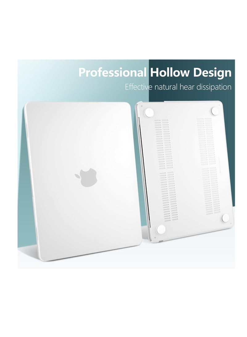 Plastic Hard Shell Case Compatible with MacBook Pro 14 inch Case 2025 2024 2023 2022 2021 M4 A3112 A3185 A3401 M3 A2918 A2992 M2 A2779 M1 A2442,Frosted Transparent - Image 3